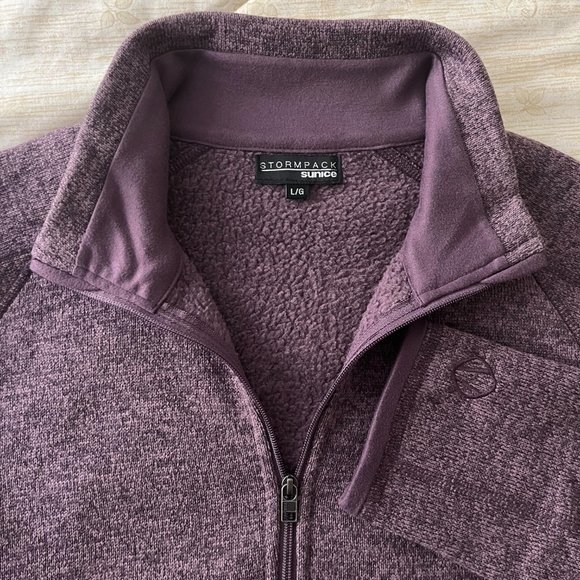 Stormpak by Sunice 1/4 zip fleece-lined pullover - so cozy! Women's Size L - Picture 3 of 4